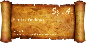 Szele Andrea névjegykártya