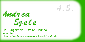 andrea szele business card